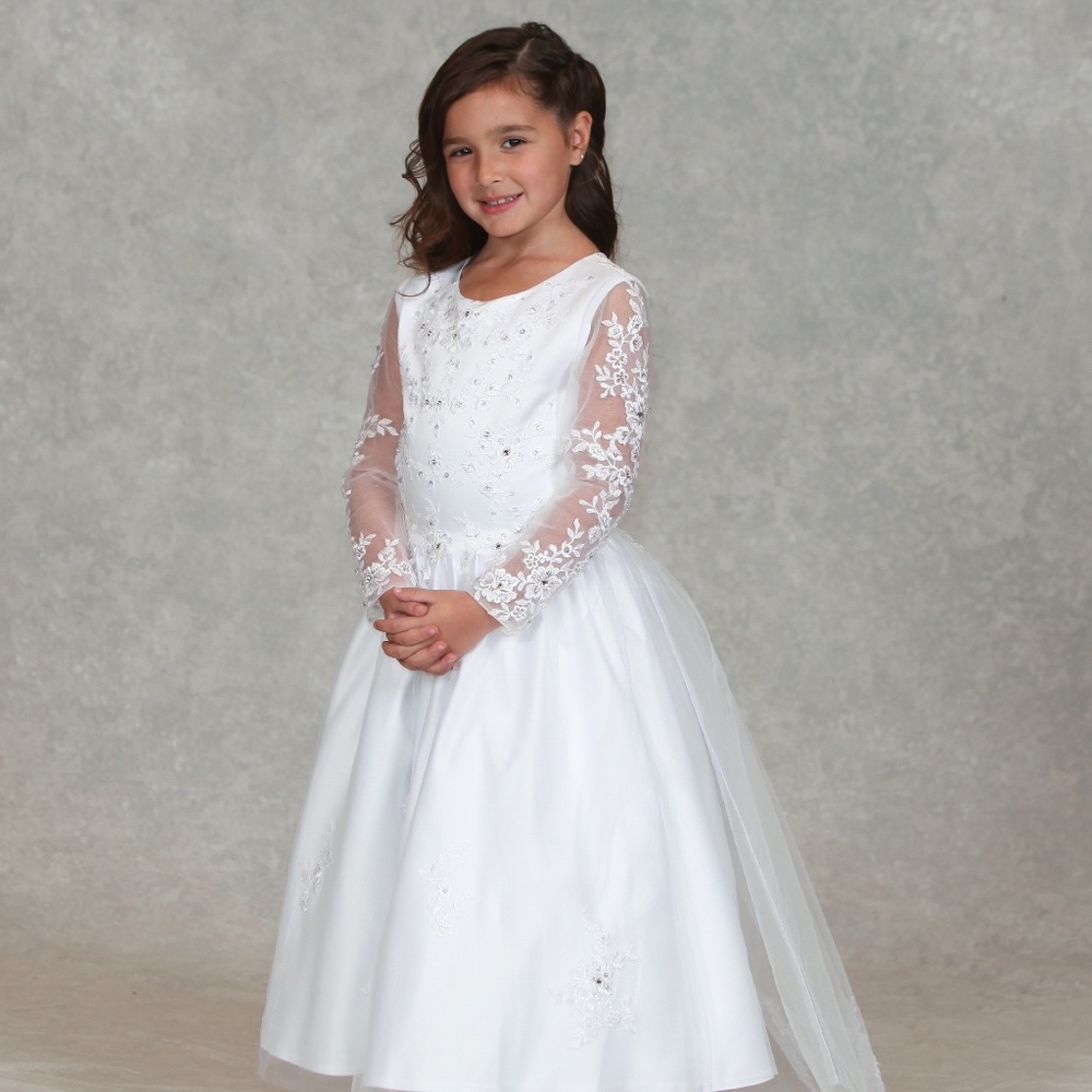 Sweetie Pie First Communion Dress 3018T White